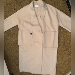 Silk Maison Cream Wool Coat